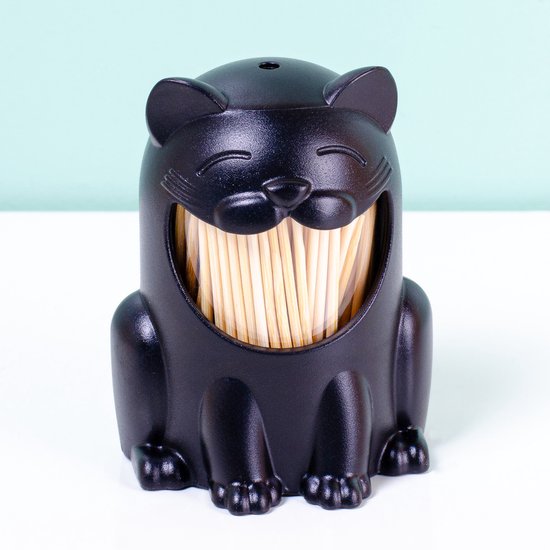 PELEG DESIGN Pickitty - Porte-Cure-Dents Amusant Et Décoratif En Plastique, Distributeur Malin Pour Repas Et Rassemblements