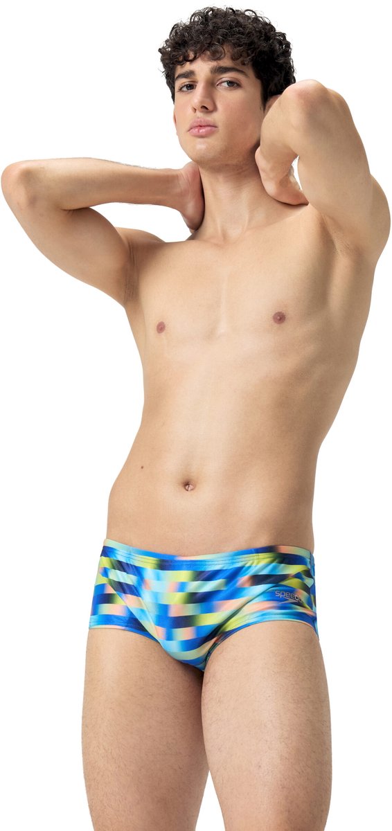 Speedo Zwemslip 14cm Allover Digi Blauw/Groen — afbeelding 12