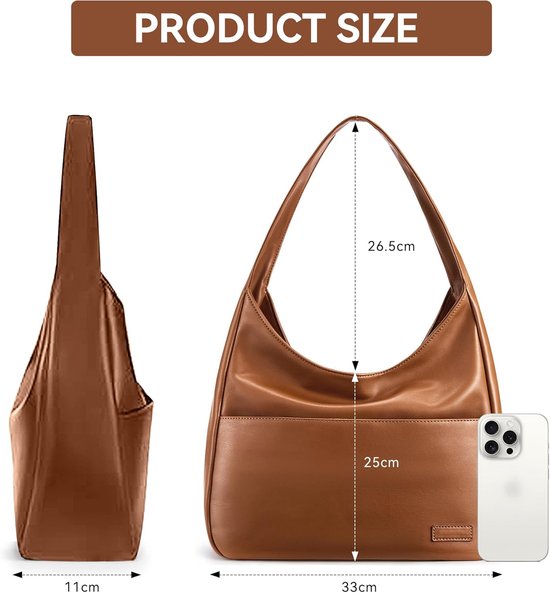 Long Keeper Tote tassen voor dames, grote boodschappentas, kunstleer