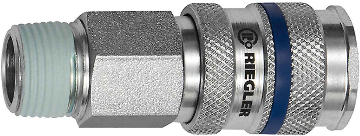 Riegler snelkoppeling NW 7.8 staal R 1/4 AG - 141512