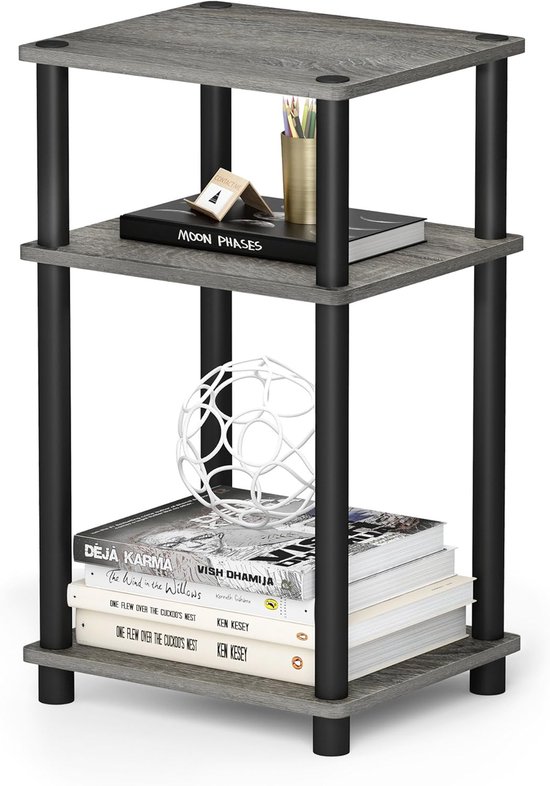 Table D'Appoint Ronde Acrylique HHUXIUE – Petit Guéridon Transparent 25,4 Cm, Chambre, Salon, Petit Espace