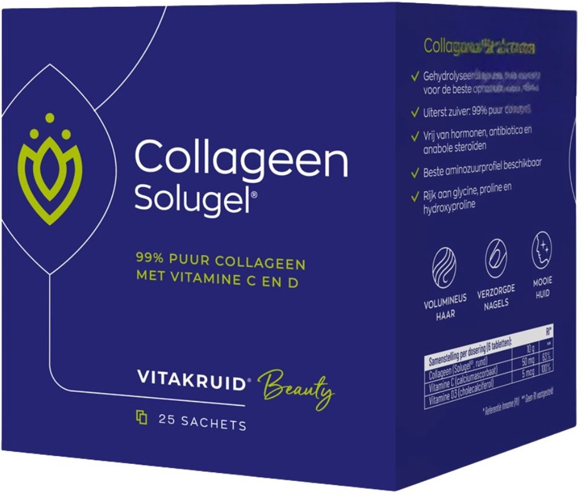 Vitakruid - Collageen Solugel® Sachets 99% Puur- 25x10gr.
