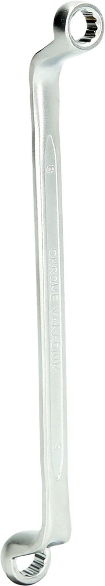 BRILLIANT TOOLS Dubbele ringsleutel gebogen 8 x 9 mm - BT012901