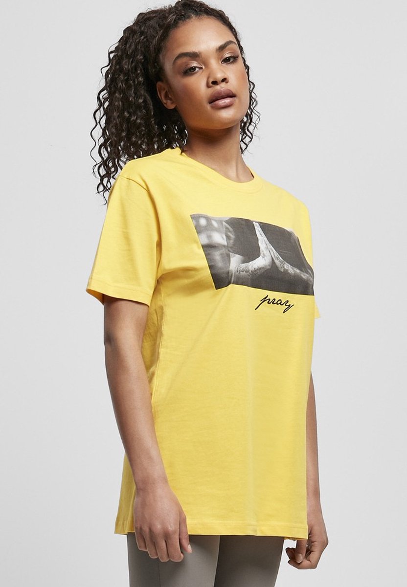 Mister Tee Pray Dames T-shirt XS Zwart