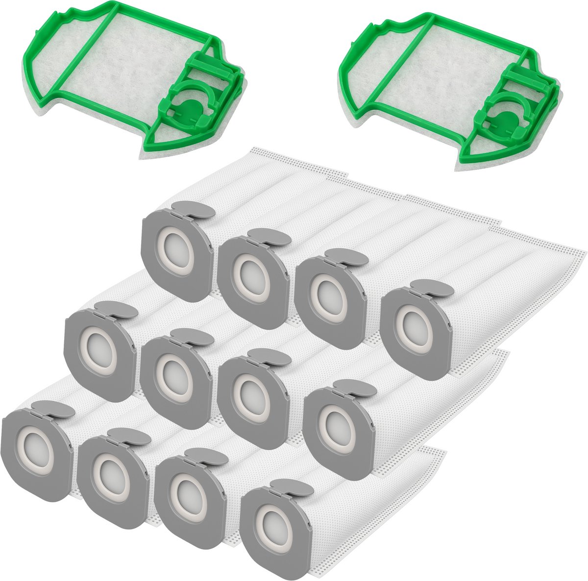 Accessoirepakket voor Vorwerk Kobold VK7 - Stofzuigerzak Vervanging [Set 12] Motorfilter Vervanging [Set 2]