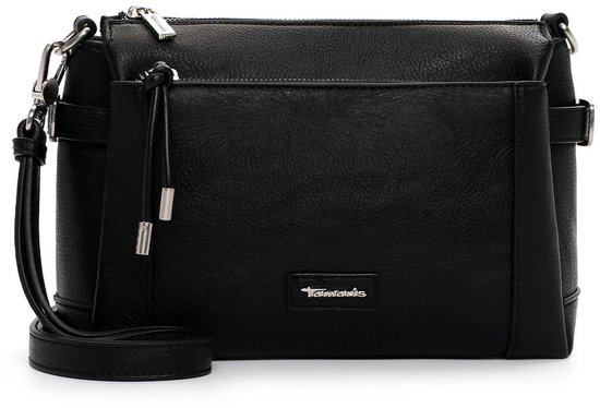 Sac à Main Tamaris TAS Glenn - Noir, 27,5 X 17 X 10 Cm - Bandoulière Ajustable Et Poignée Amovible - Polyuréthane Et Polyester - 11
