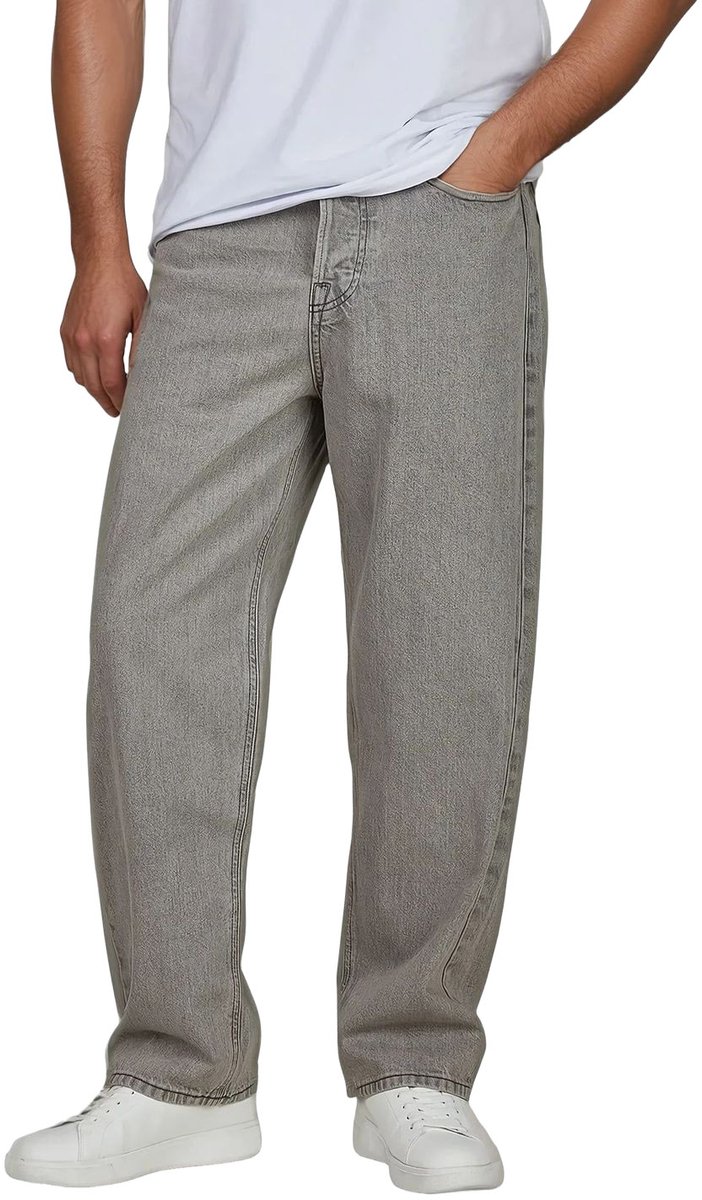 Jack & Jones Heren Jeans Broeken JJIALEX JJCOOPER baggy Fit Grijs Volwassenen Wijde Spijkerbroek