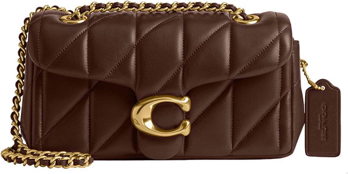 Coach Kleine Crossbodytas / Schoudertas Dames - Leer - Quilted Tabby 20 - Bruin
