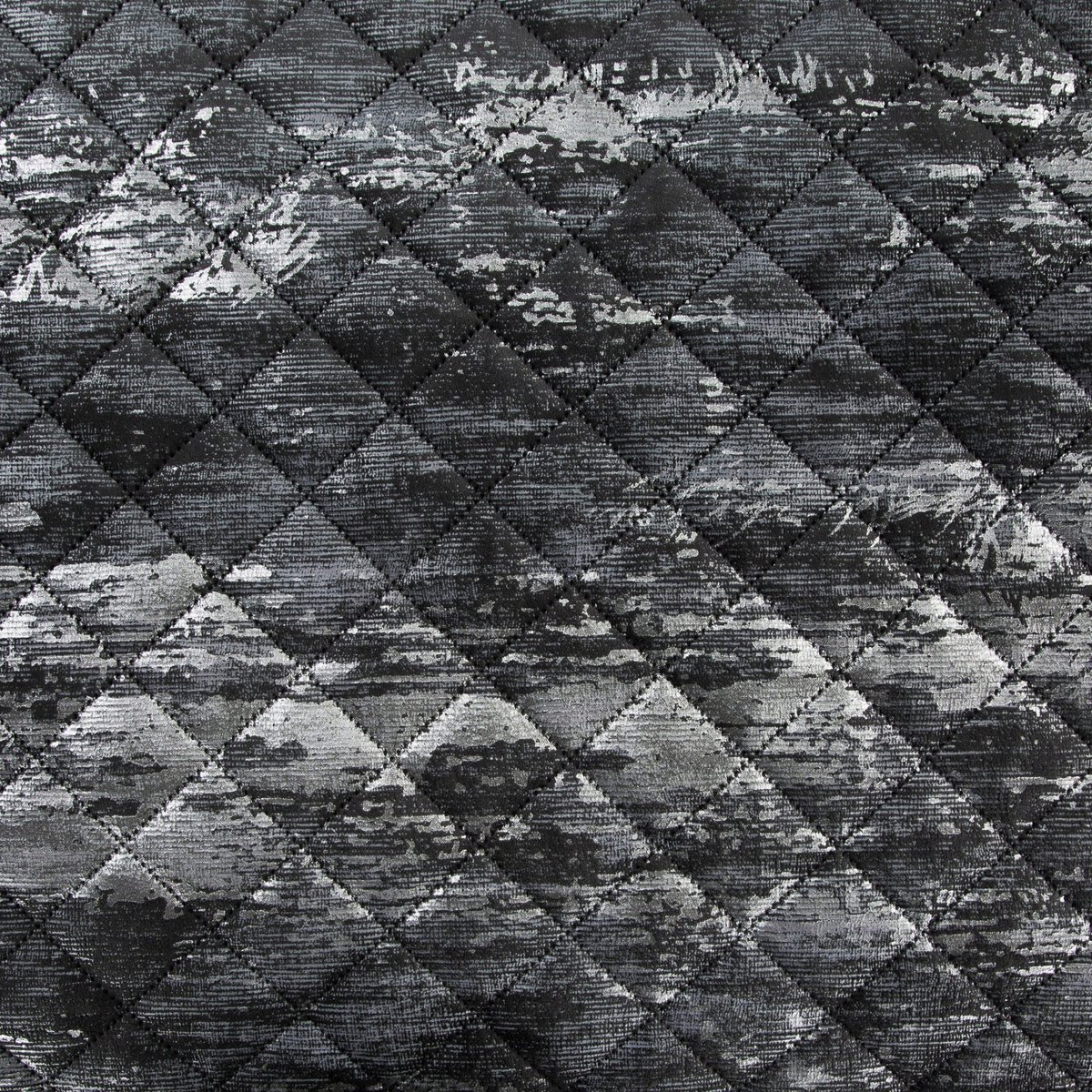 Luxe Plaid BLINK 3 Zwart/Zilver 170x210 cm - Velvet met Geometrisch Patroon