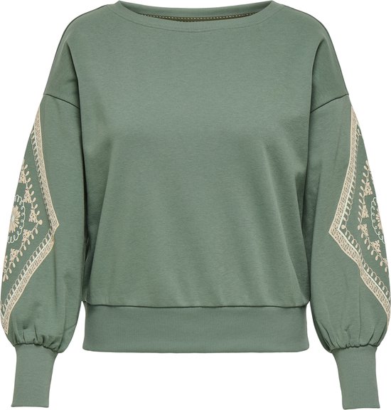 ONLY CARMAKOMA - CARDEBORAH L/S BOATNECK SWEAT JRS Dames Trui