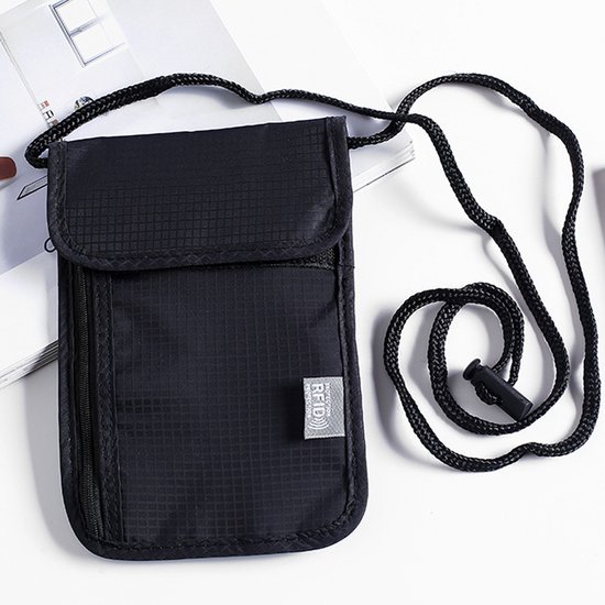 Borsttas met RFID-bescherming, anti-diefstal, uniseks, reisportemonnee