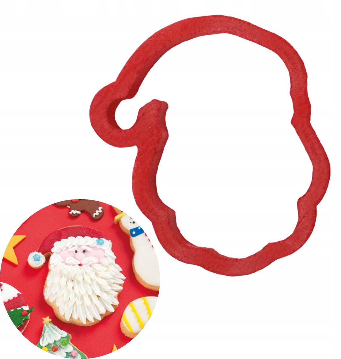 Decora Santa Head Cookie Cutter - Kerstvorm