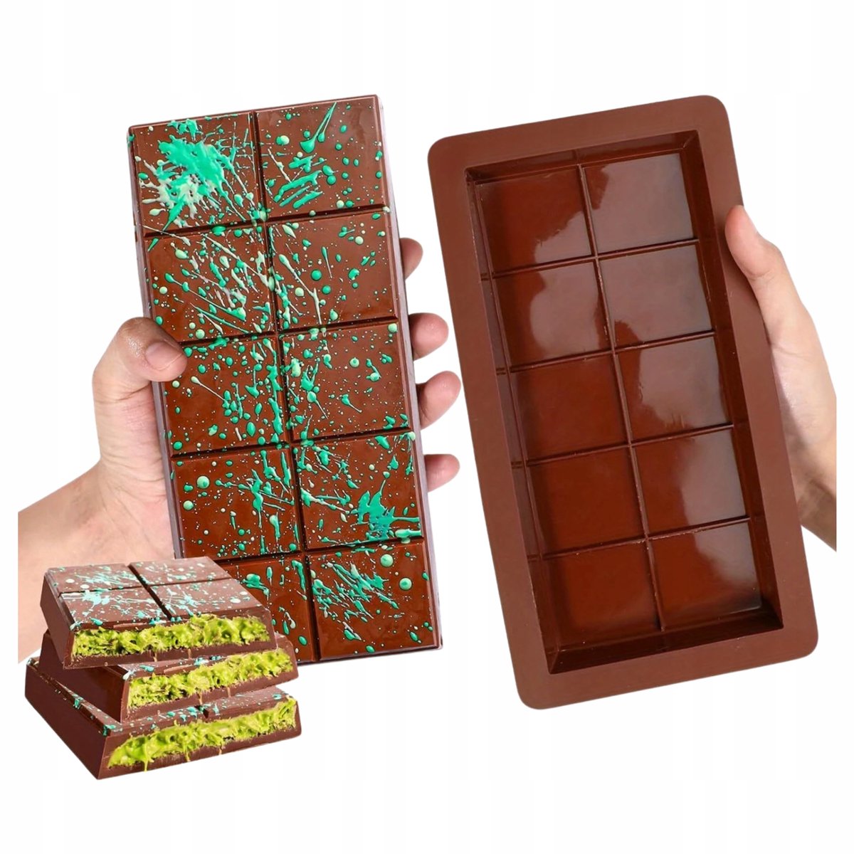 Grote Siliconen Chocoladevorm voor Kadai & Pralines - Dubai Stijl