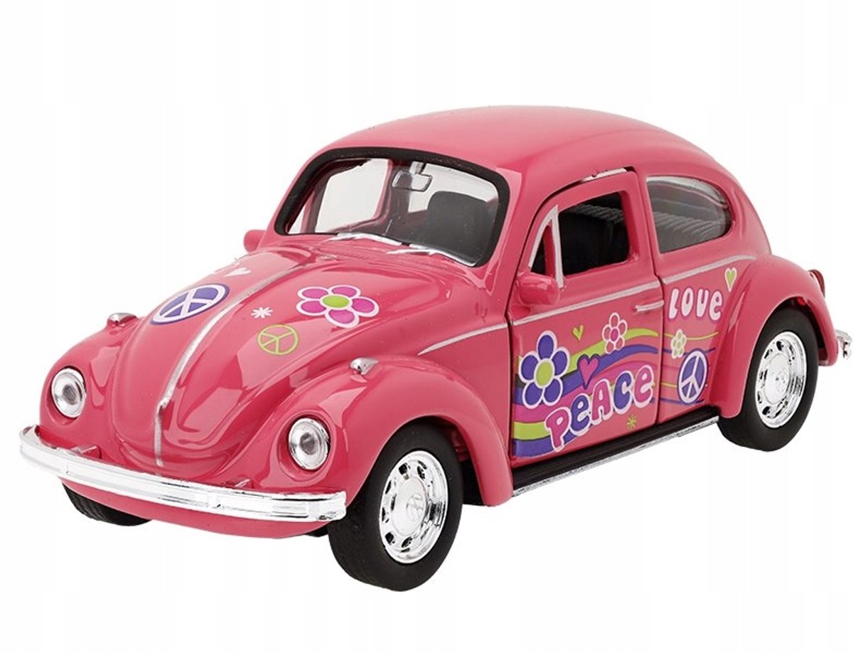 Volkswagen Kever Modelauto 1:32 - Roze
