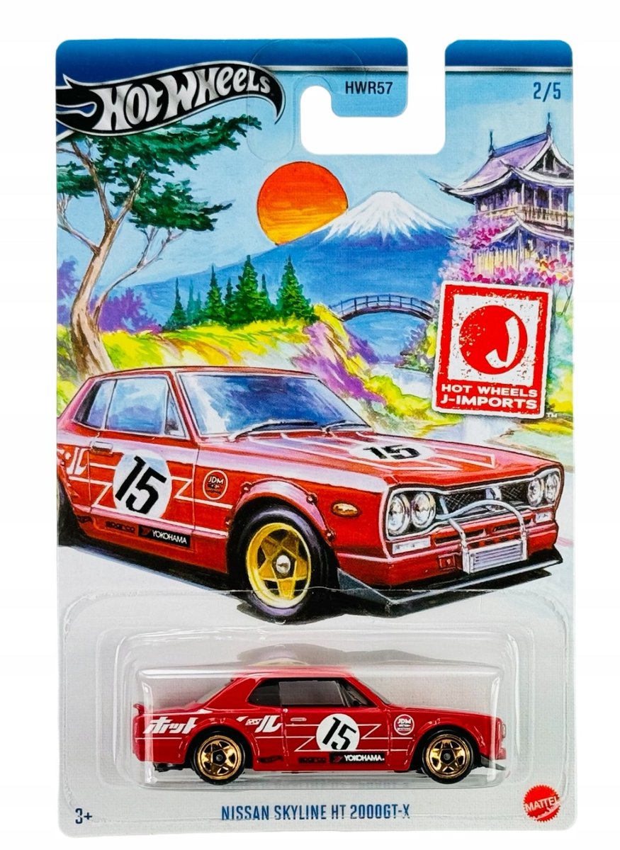 Hot Wheels Nissan Skyline HT 2000GT-X J-Imports 1:64 Modelauto
