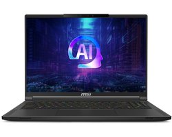 MSI Stealth A16 AI+ A3HWFG-002NL - Laptop - Ryzen AI 7 - RTX 5060 - 32GB/1000GB - 240 Hz - Copilot+ PC