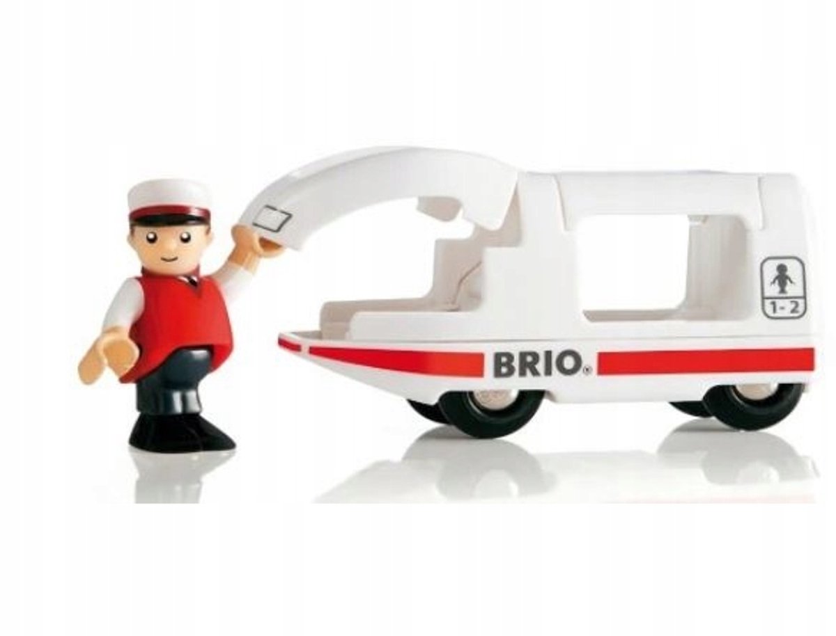 BRIO Houten Trein met Machinist - Speelgoed 3 Jaar+