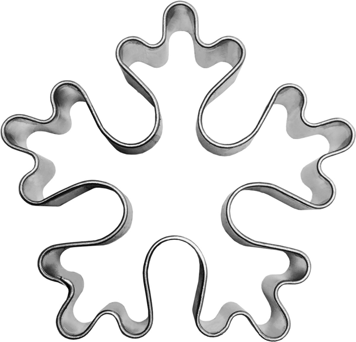 Sneeuwvlok Koekjesvorm - 5.2 cm - Roestvrij Staal