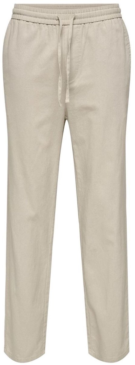 Only & Sons Heren Joggingbroek comfort/relaxed Beige L Volwassenen