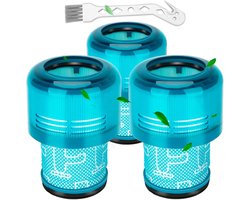 3-delige vervangende filters voor Geschikt voor Dyson V11 V15 SV14 SV17 SV22 Detect Animal Absolute Extra Pro Torque Drive Motorhead Stofzuigers, Vervangt onderdeel N° 970013-02