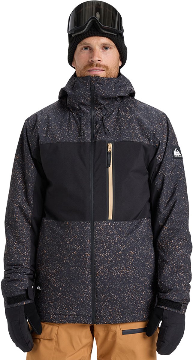 Quiksilver Sycamore Printed Jas Man Zwart