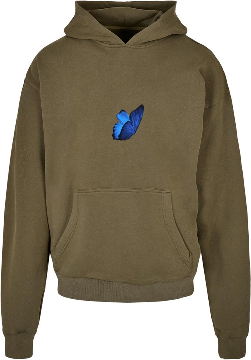 Mister Tee Le Papillon Heavy Oversize Hoodie/trui XL Olijfgroen