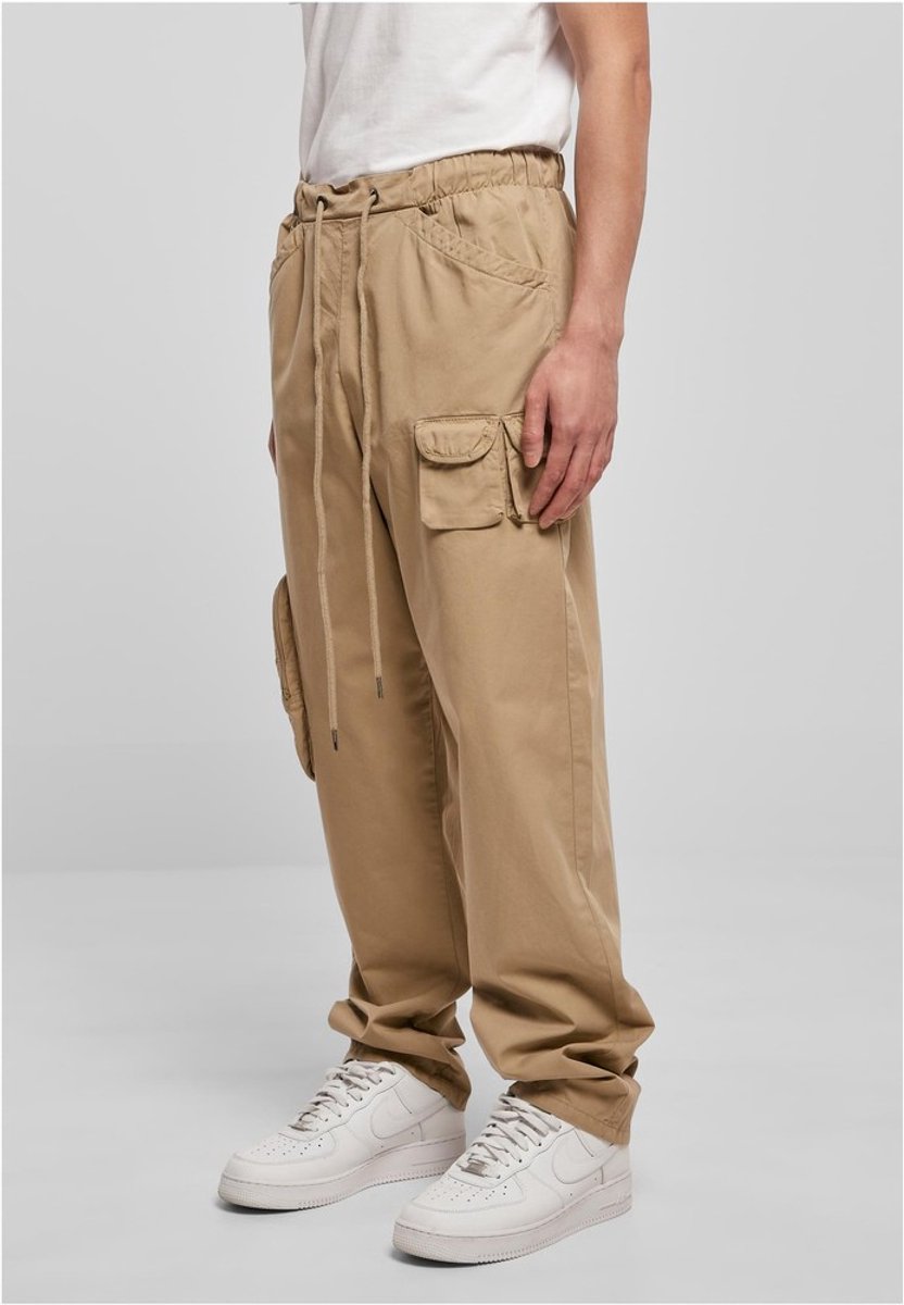 Urban Classics Asymetric Broek rechte pijpen Taille 34 inch Beige