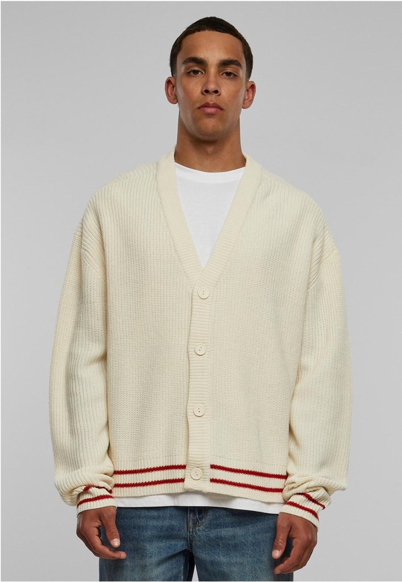 Urban Classics Sporty Boxy Cardigan XL Ivoorkleurig