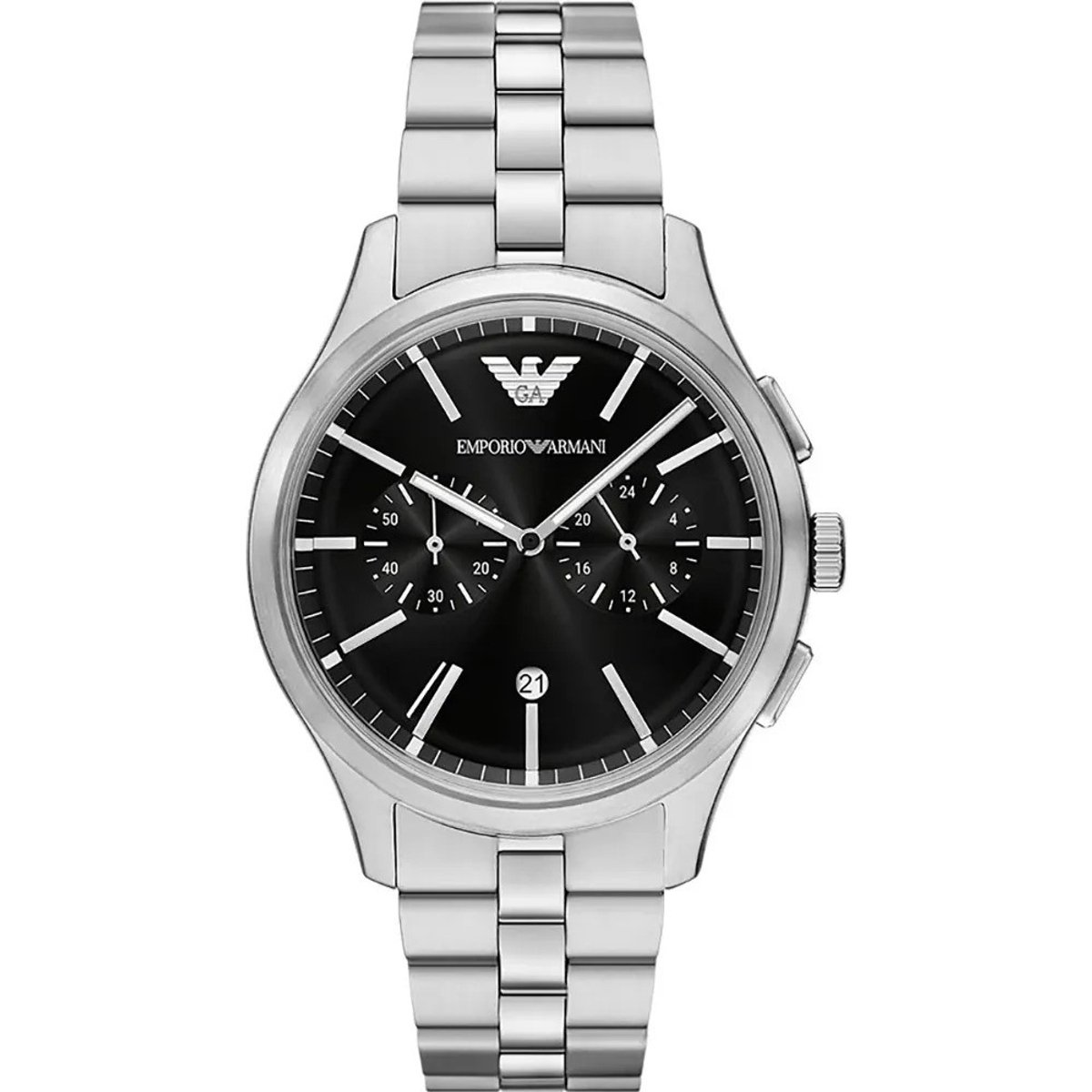 Emporio Armani Dario AR11691 Horloge - Staal - Zilverkleurig - Ø 42 mm