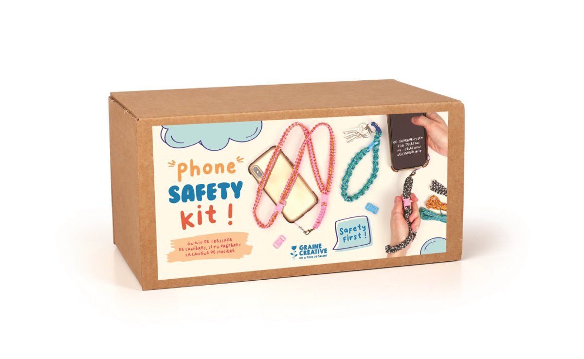 Graine Creative telefoon veiligheid DIY kit - Creacord knoopset.