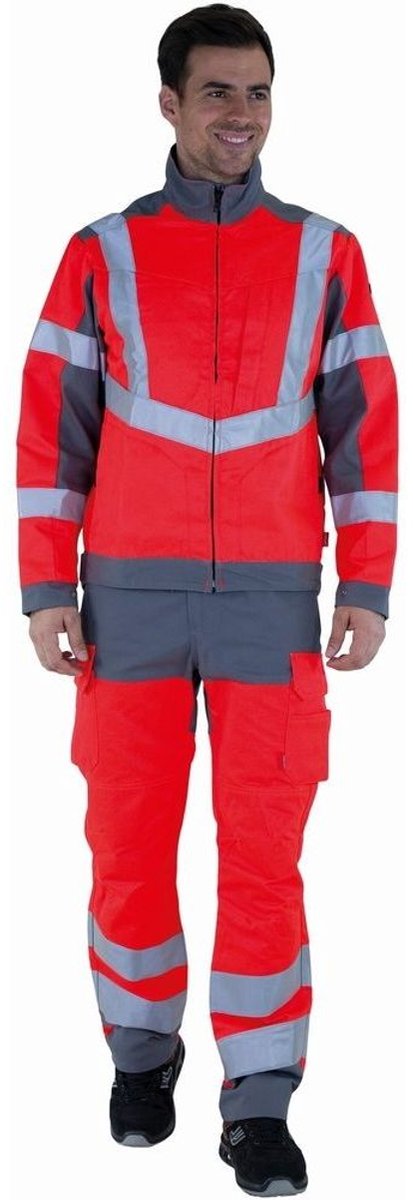 Lafont Hose Pupil 1HVGXCP Hi-Vis Red / Mineral Grey-XXL
