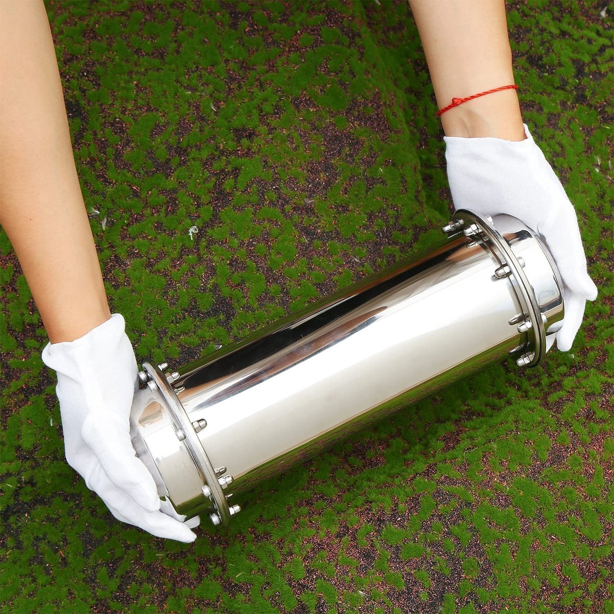 moumou Waterdichte tijdcapsule van roestvrij staal, corrosiebestendig, duurzaam, afsluitbaar, container voor de toekomst 18,5 cm 7,3 inch