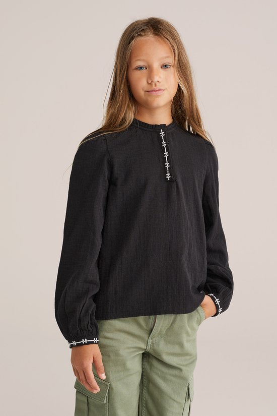 Chemisier WE Fashion Filles avec broderie