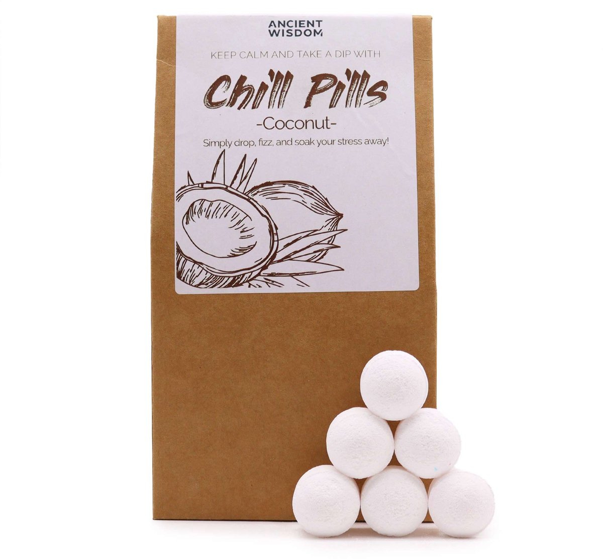Chill Pills Geschenkverpakking 350g - cocosnoot
