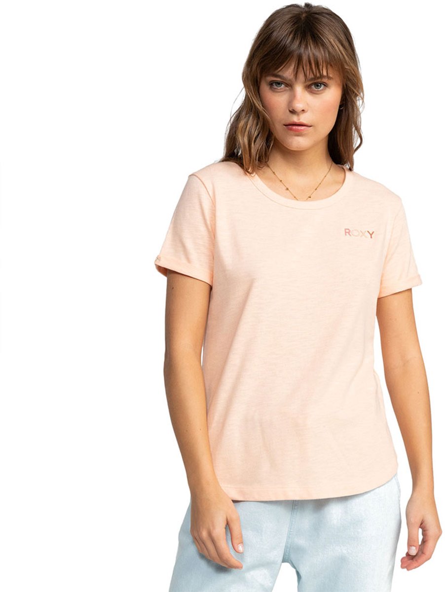 Roxy Saturdaze T-shirt Met Korte Mouwen Beige M Vrouw