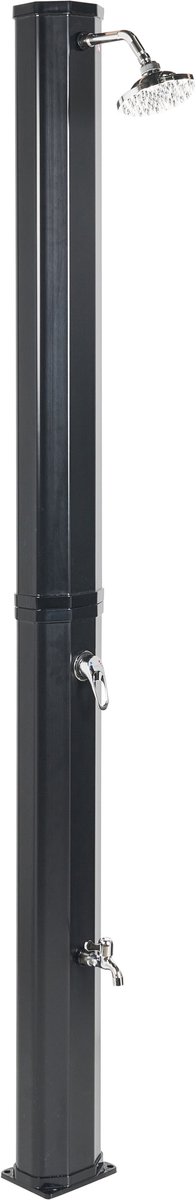 TOPOCALMA - Buitendouche op zonne-energie - Zwart - PVC