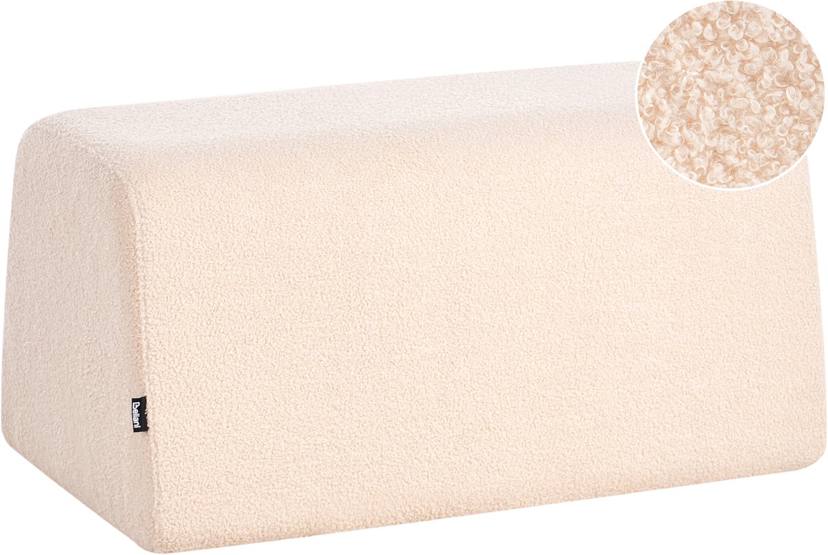SINCLAIR - Poef - Beige - Bouclé