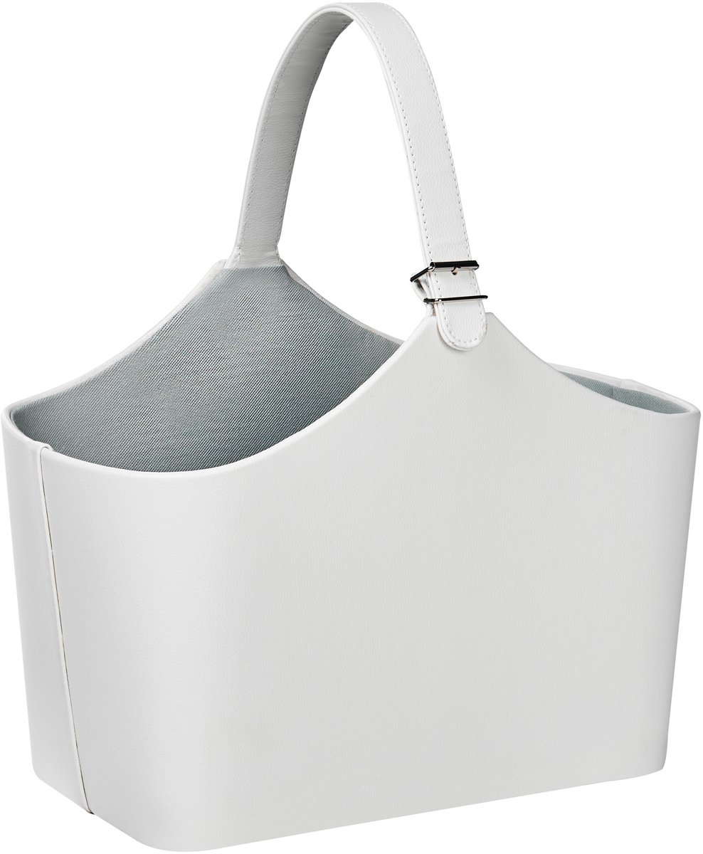 BELIANI ELAM - Opbergmand - Lichtgrijs - Kunstleer