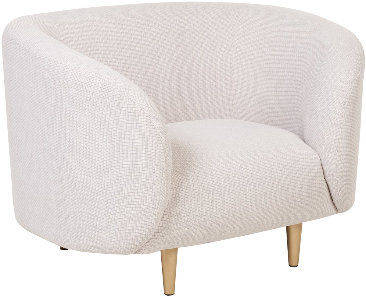 LOEN - Fauteuil - Beige - Polyester