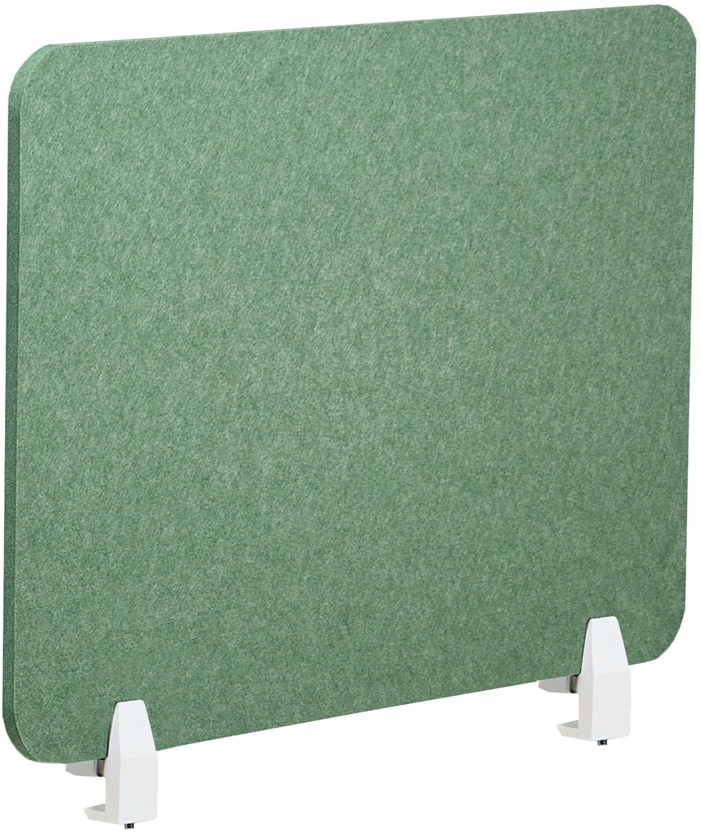 BELIANI SPLIT - Bureauscherm - Groen - 80 x 50 cm - Polyester