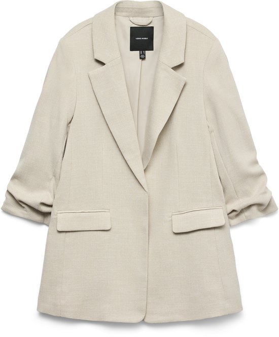 Vero Moda Blazer Vmfrida Ls Regular Blazer Noos 10306404 Oatmeal/melange Dames Maat - W38