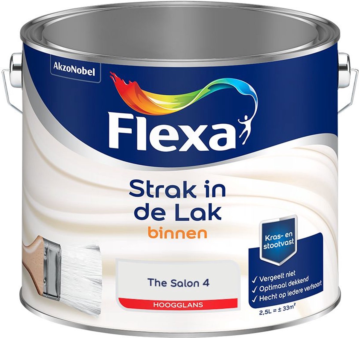 Flexa - Strak in de Lak Binnenlak Hoogglans - The Salon 4 - Mengverf - 2.5 L