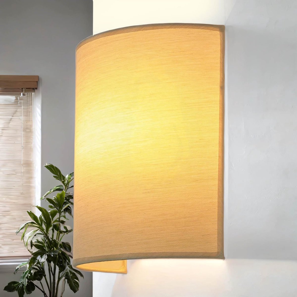 Wandlamp Up Down Bruin - Stijlvolle Verlichting voor Woonkamer en Slaapkamer 20 cm