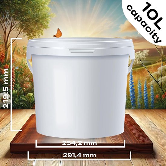 Transparante Emmers | 5 Liter | Geleverd met Deksel Transparante Emmers | 5 Liter | Geleverd met Deksel