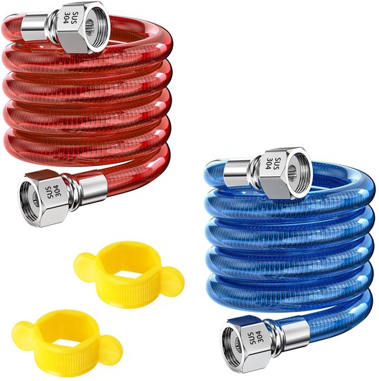 2 stuks flexibele slang 1/2 inch, 20 cm, G1/2 inch x G1/2 inch