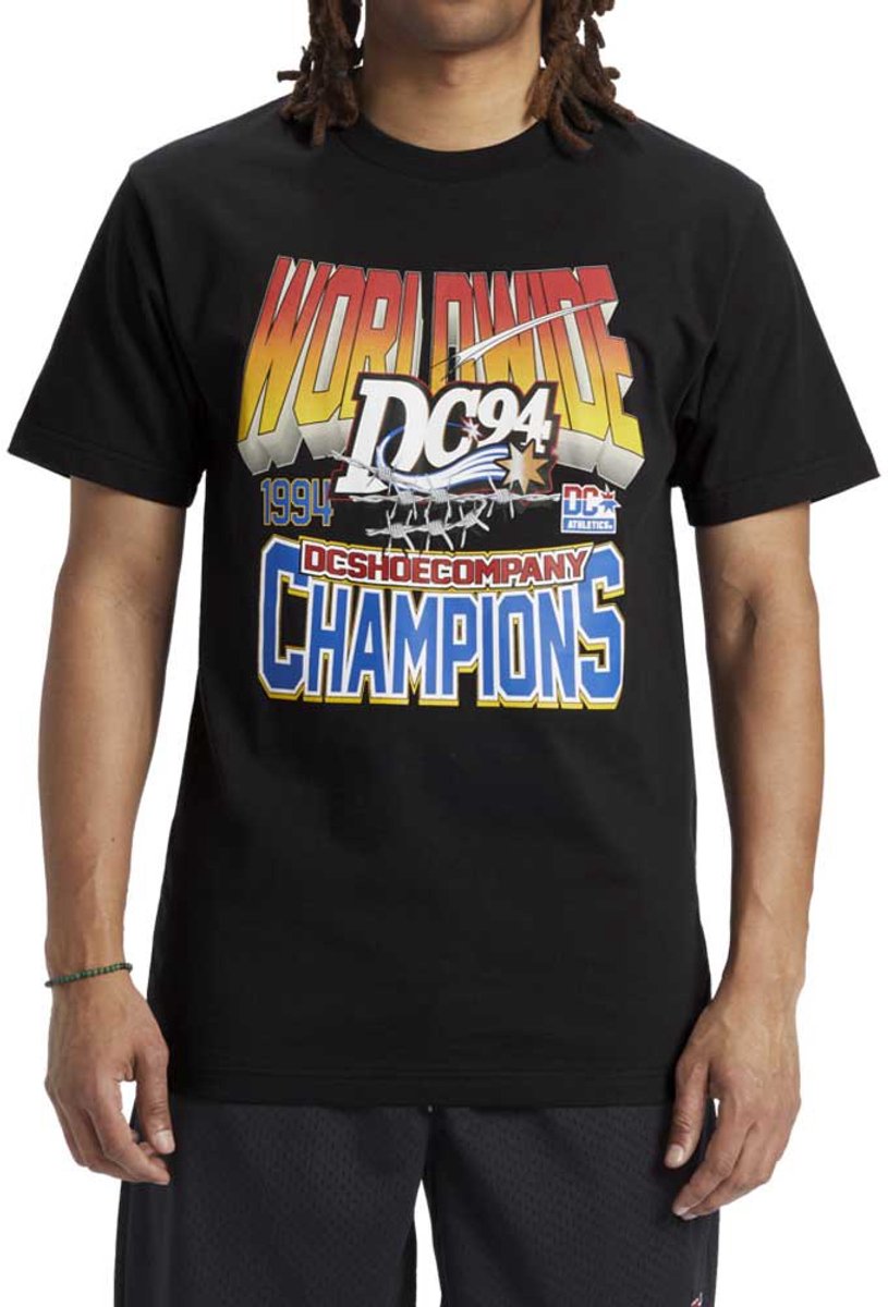 Dc Shoes 94 Champs T-shirt Met Korte Mouwen L Man Zwart