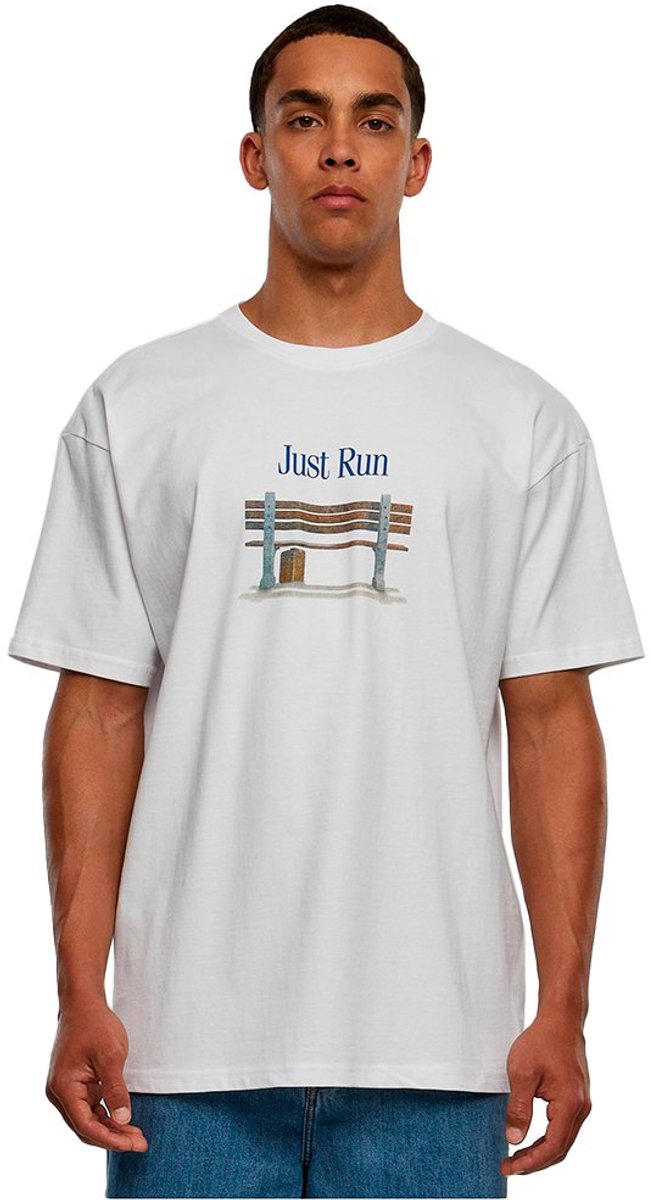 Mister Tee Credits Oversize Heren T-shirt 4XL Wit