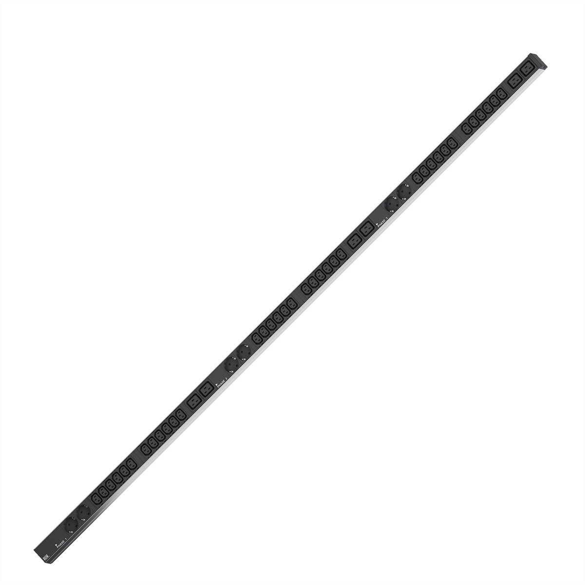 BACHMANN IT PDU ALU 1HE 36x C13 6x geaard contact 6x C19LS CEE 3x 32A rood
