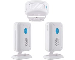 DailySupplies® Dubbele Opritverklikker - Entreemelder - Doorgangsmelder - Beveiliging - Wit