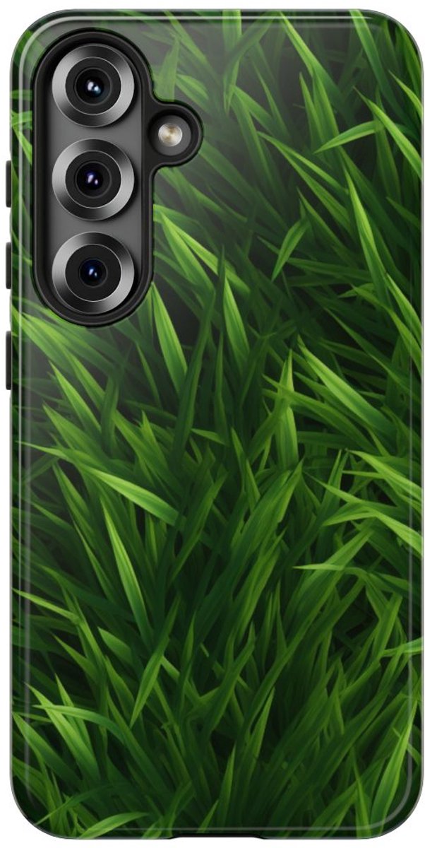 Weelderig Groen Grasstructuur – Telefoonhoesje Geschikt voor Samsung Galaxy S25